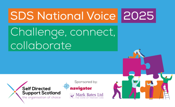 SDS National Voice 2025. Challenge, Connect, Collaborate. Sponsored by Navigator and Mark Bates Ltd